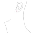thumbnail image 3 of Bling Jewelry Womens Classic 8MM Natural Stone Round Bead Ball Stud Earrings .925 Sterling Silver, 3 of 5