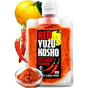 Yamasan Yuzu Kosho Japanese Spicy Red Pepper Paste, Hot Umami Seasoning, No Additives, 3.52 oz