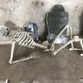 thumbnail image 4 of 15-Inch Posable Halloween Skeleton Decoration – Spooky Home & Office Décor with Movable Joints for Halloween, Day of the Dead, and Haunted House Displays, 4 of 4