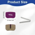 thumbnail image 2 of Disc Brake Pad 1.08" x 0.72" Semi-Metallic Resin Bike Brake Pads with Spring for BB7 M355 M446 M640 Mountain Road Bikes, Purple, 2 of 7