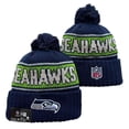 thumbnail image 4 of Seattle Seahawks Sport Fans Cuffed Stylish Toque Cap Knitted Beanie Hat 2024 Woolen Winter Football Cap Sport, 4 of 23