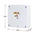 thumbnail image 3 of GE 6-Grounded Outlet Surge Protector Wall Tap, White, 36727, 3 of 5