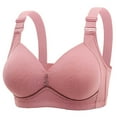 thumbnail image 3 of UJNDER Plus Size Comfortable Breathable Smooth Bra Breast Collection Wireless Bras for Women Pink 40, 3 of 3