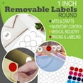thumbnail image 5 of Removable Labels Sticker Sheets for Inkjet/Laser Printers, White Matte Stickers Printing Labels 1 inch with Template Included, 100 Printable Paper Sheets + Bonus Multicolor Labels - 6348 Pack, 5 of 5