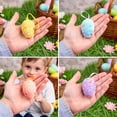 thumbnail image 5 of Moocorvic 6 Pcs Glitter Easter Eggs, Colorful Foam Hanging Easter Egg Ornaments for Tree, Home Holiday Supplies DIY Craft Decoration, 5 of 6