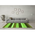 thumbnail image 3 of Ahgly Company Indoor Square Abstract Green Modern Area Rugs, 3' Square, 3 of 4