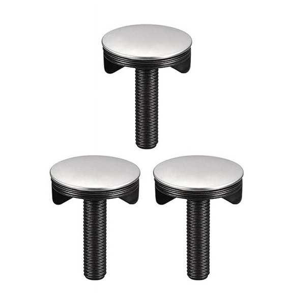 Sink Hole Covers Brushed Stainless Steel Water Cover Washbasin Decorative for Kitchen Countertop A