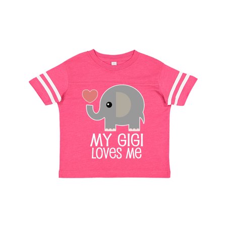 

Inktastic Gigi Loves Me Gift For Grandchild Gift Toddler Boy or Toddler Girl T-Shirt