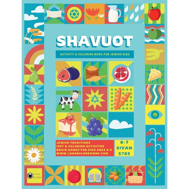 Luna & Milo Shavuot I Spy Games & Coloring Book photo 1