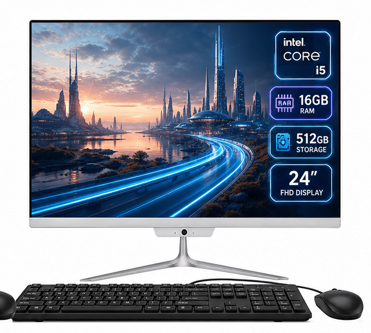 ASUS All-in-One Desktop, A3402WBA-WS503T, 23.8