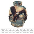 thumbnail image 2 of Eagle Hoodies Classic Oversized Pullover Hoodie Female Long Sleeve Pretty Graphic Casual Hooded Sweatshirts, 2 of 5