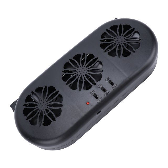 Car Air Vent Cooling Fan, 3 Outlets Design USB Rechargeable Efficient Air Circulation Exhaust Radiator Fan for Car Smoke Odour Exhaustion