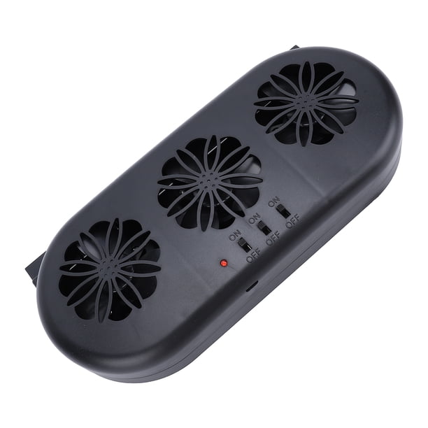 Ventilador De Escape Con Energía Solar De Automóvil, Ventilación De La Ventana Del Vehículo 3 Ventiladores, Ventilador De Ventilación De Aire De Automóvil Recargable De USB,