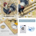 thumbnail image 2 of Spring Floral Rooster Blackout Curtains for Bedroom, Farmhouse Flowers Elegant Botanical Thermal Insulated Kitchen Drapes with Grommets, Light Blocking Window Treatment, 2 Panels 42" x 54", 2 of 7