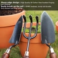 thumbnail image 5 of 3-in-1 Heavy Duty Gardening Tools Kit  Carbon Steel Garden Hand With Wooden Handle Includes Trowel Transplanter And Cultivator Ideal Gifts For Gardener, 5 of 9