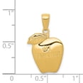 thumbnail image 3 of Real 14kt Yellow Gold #1 TEACHER Apple Pendant; for Adults and Teens; for Women and Men, 3 of 3