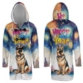thumbnail image 3 of Happy New Year with German Shepherd Fireworks Holiday Xmas Winter 2025 All Over Print 3D Hooded Duffle Toggle Coat Alsatian Dog Lover Gifts - 00025, 3 of 6
