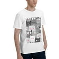 thumbnail image 2 of Bingfone Cats Group Men'S Loose Fit Short-Sleeve Pocket T-Shirt, 2 of 7