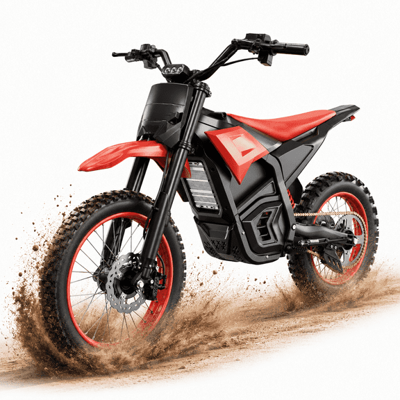 EVOKUN Q1 Electric Dirt Bike, 4000W Motor, 43.7 MPH with 48V 30Ah Removable Battery, 55-Mile Range, Full Suspension, Hydraulic Brakes, Mountain Off-Road Motorcycle for Teens Adults