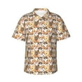 thumbnail image 1 of Balery Cute Puppy Camisas hawaianas de manga corta para hombre, camisas playeras de corte holgado, camisas de vacaciones con botones,3X-Large, 1 of 7