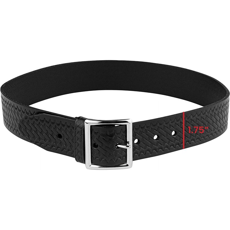 Stylish 1.75in Garrison Leather Belt - Durable, Made in USA, Classic Black Boston Leather 1.75in. Leather Garrison Belt | 56 Black at  main image 4
