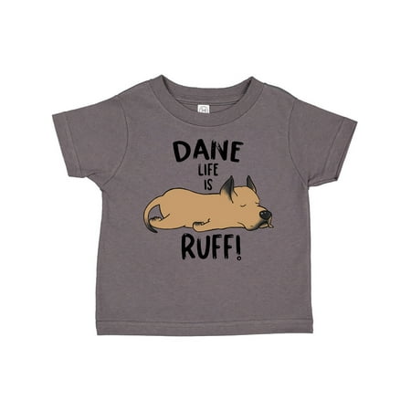 

Inktastic Dane Life is Ruff! Tan Great Dane Gift Toddler Boy or Toddler Girl T-Shirt