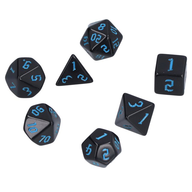 Dado Poliédrico De 7 Dados, Juego De Dados Acrílico De Peso Ligero Excelente Sensación De Mano Mucho Tiempo Para Juegos De Mesa Para Juegos De Mesa Ccdes Otros