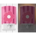 thumbnail image 2 of Caroline's Treasures BB8595CNL Pink Flower on Stripes Ceramic Night Light, 6x4x3", multicolor, 2 of 2