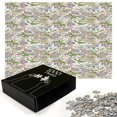 thumbnail image 3 of Ambesonne Paisley Jigsaw Puzzle, Vintage Style Floral, Heirloom-Quality Fun Activity for Family Durable Cardboard, 1000 pcs, Purple White Green, 3 of 6