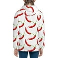thumbnail image 4 of Hoodies for Teen Girls Boys - Pepper red Warm Boys' Fashion Hoodies & Sweatshirts, Boys Girls Kids Clothes Size 10-12 Youth Pullover with Kangaroo Pocket, 4 of 5