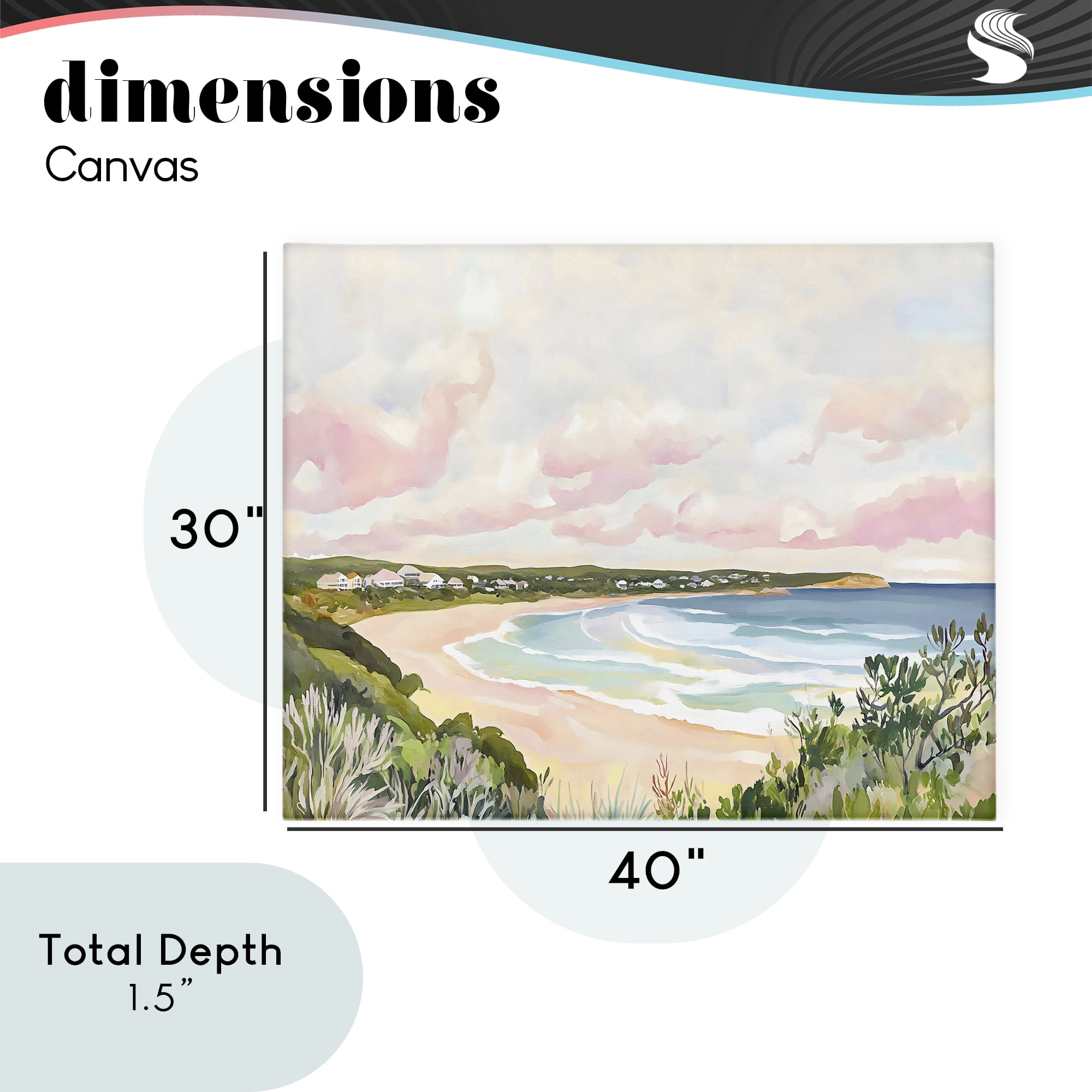 Stupell Industries Serene Sunset Beach Panorama Canvas Wall Art, design by The Prints Vibe
