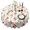 Pioneer Flower Floral-2, variant on Pioneer Flower Floral Print Pattern Round Tablecloth 60"x60",Wrinkle Wipeable Table Cloth for Kitchen Dining Room Picnic Patio Party