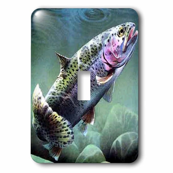3dRose, Rainbow Trout, single toggle switch