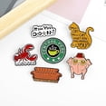 thumbnail image 2 of Broche periférico de la serie de televisión, insignia de dibujos animados de amigos, sofá, estilo gatito langosta, accesorios de broche personalizados, 2 of 6