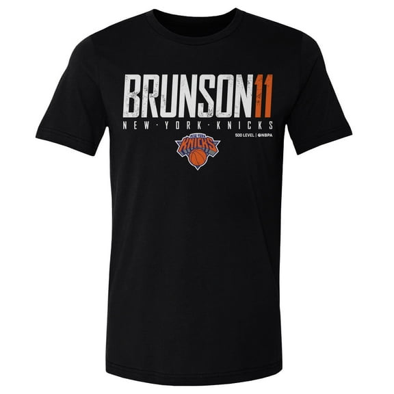 Men's 500 Level Jalen Brunson Black New York Knicks Elite T-Shirt