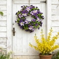 thumbnail image 5 of EGYMEN Spring Door Wreath, Winter Wreath with Artificial Greenery, Decorative Floral Wreath for Indoor and Outdoor Holiday Decor, Natural Style Festive Wreath, 5 of 6