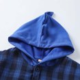 thumbnail image 4 of ATOGUTA Boys' Outerwear Jackets & Coats Spring and Autumn Styles Classic Checked Hooded Shirt Children's Clothing Blue, Size 1T-8, 4 of 6