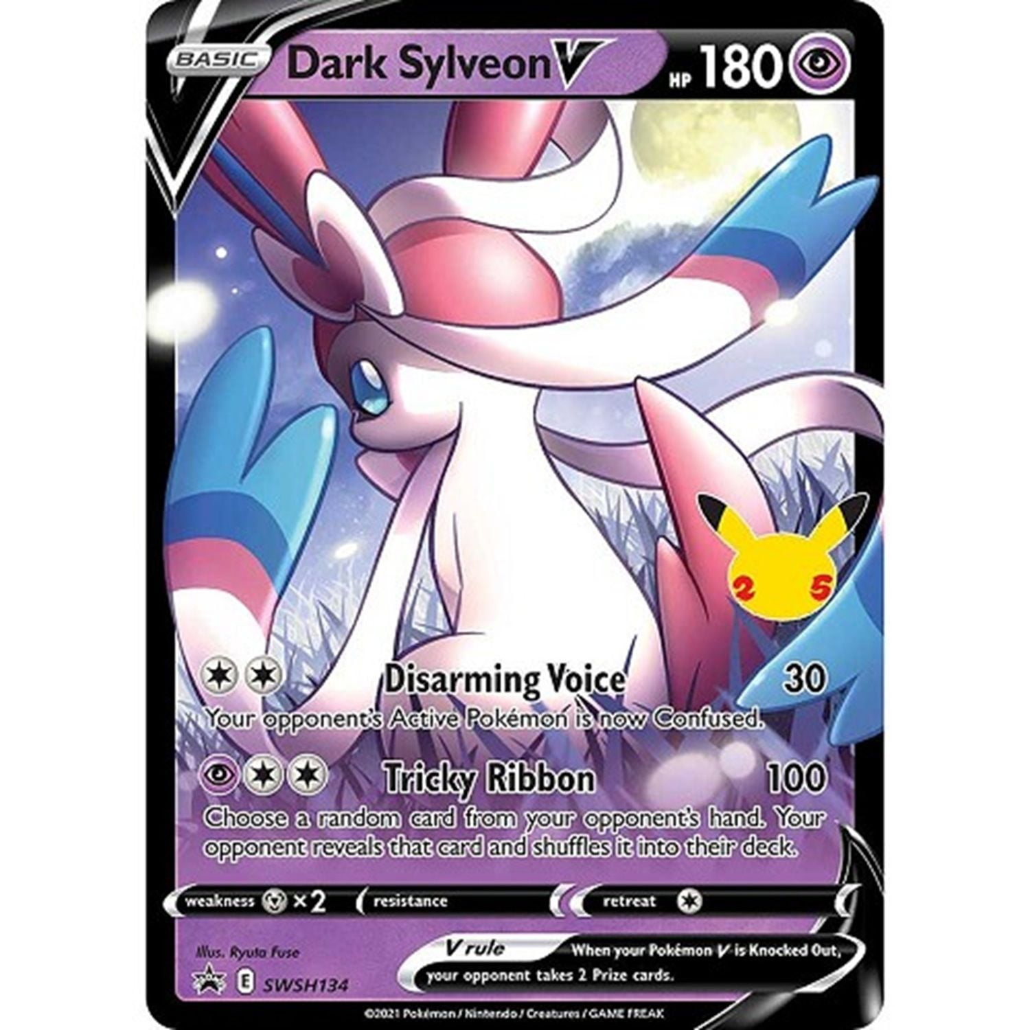 Pokemon Trading Card Game 25th Celebrations Tin - Dark Sylveon V
