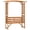 Brown, variant on Natural Wooden Patio Garden Bench Arbor Arch with Pergola and 2 Trellises, 3 Seat Outdoor Bench for Grape Vines & Climbing Plants, Backyard Decor, Brown
