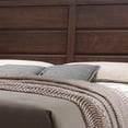 thumbnail image 3 of Raised Panel Design Wooden Eastern King Bed with Sleek Legs Walnut Brown - Saltoro Sherpi, 3 of 4