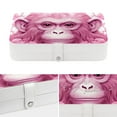 thumbnail image 4 of Monkey Decorative PU Leather Jewelry Organizer Box with Removable Compartment: Portable Display Case, 4 of 6