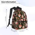 thumbnail image 3 of Haiem Edgehog and Mushrooms Lightweight Backpack for School, Classic Basic Water Resistant Casual Daypack for Travel with Bottle Side Pockets, 3 of 7