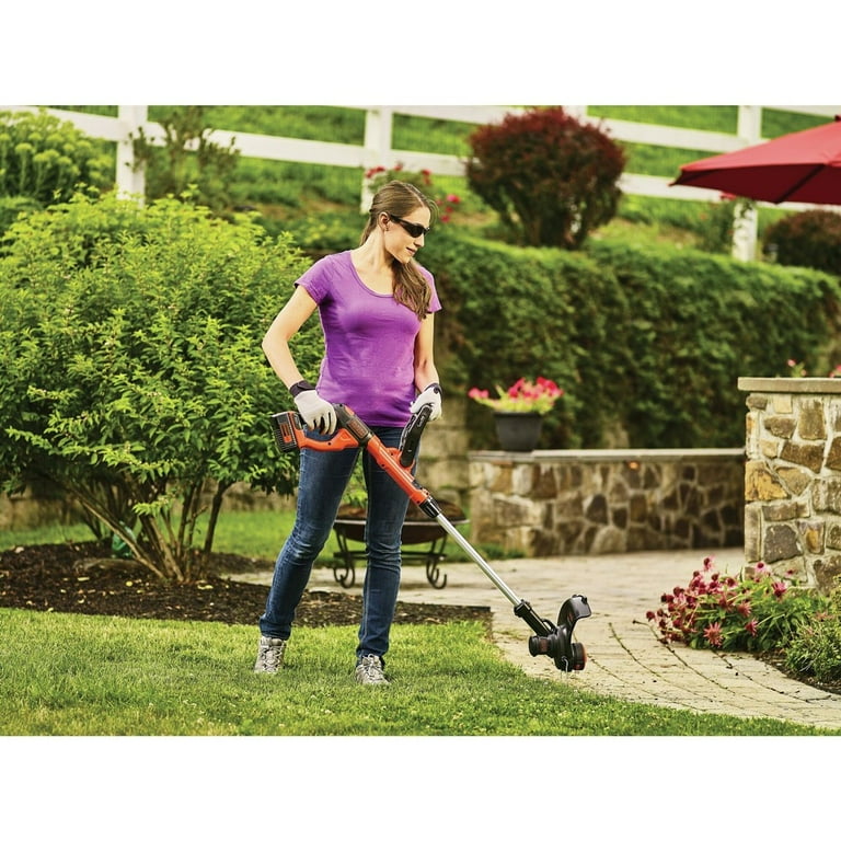 BLACK DECKER 40V MAX Lithium Trimmer Edger with Automatic Feed Spool and High Torque Power Drive LST140C Walmart