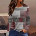 thumbnail image 2 of Sweaters for Women Long Sleeve Tops Round Neck Loose Casual Blouses Pink XL, 2 of 6