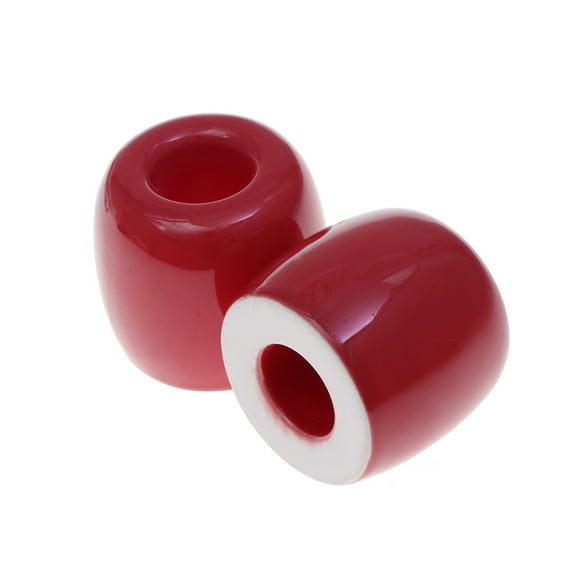 Milisten 2-Pack Red Ceramic Toothbrush Holder Bathroom Organizer Multi-Functional Toothbrush Container