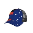 thumbnail image 5 of Men Women Australian Flag With Aboriginal Flag Adjustable Trucker Hat Lightweight Mesh Back Baseball Cap One Size, 5 of 5