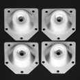 thumbnail image 2 of Goodhd 4pcs Angled Legs Fixing Plate Bracket Furniture Table Feet Set W/Screws, 2 of 5