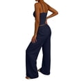 thumbnail image 3 of FNFYFH Women's 2 Piece Lounge Set Ribbed Tank Top and Wide Leg Sweatpants Tracksuit Comfy Matching Sets, 3 of 5