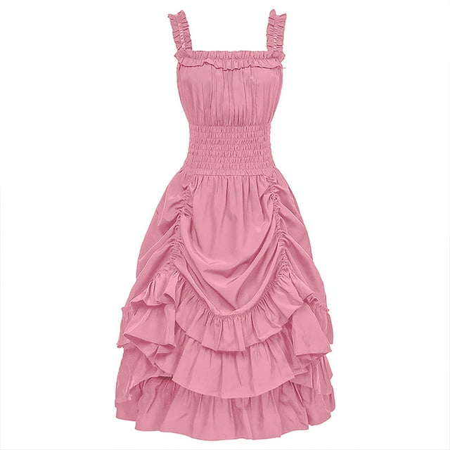 UPPADA Liquidation Robe Corset Plissée pour Femmes Robe de Bal Vintage Robes Sans Manches Robes de Vacances Coupe Évasée Robes d'Invitée de Mariage Robe Vintage Formelle Robe Noire Sans Manches