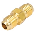 thumbnail image 4 of Breezliy Conector macho de 14.0 in x 14.0 in macho de 14.0 in, adaptador de gas, unión de tubo de latón, acoplador de tubería (3 unidades), 4 of 5